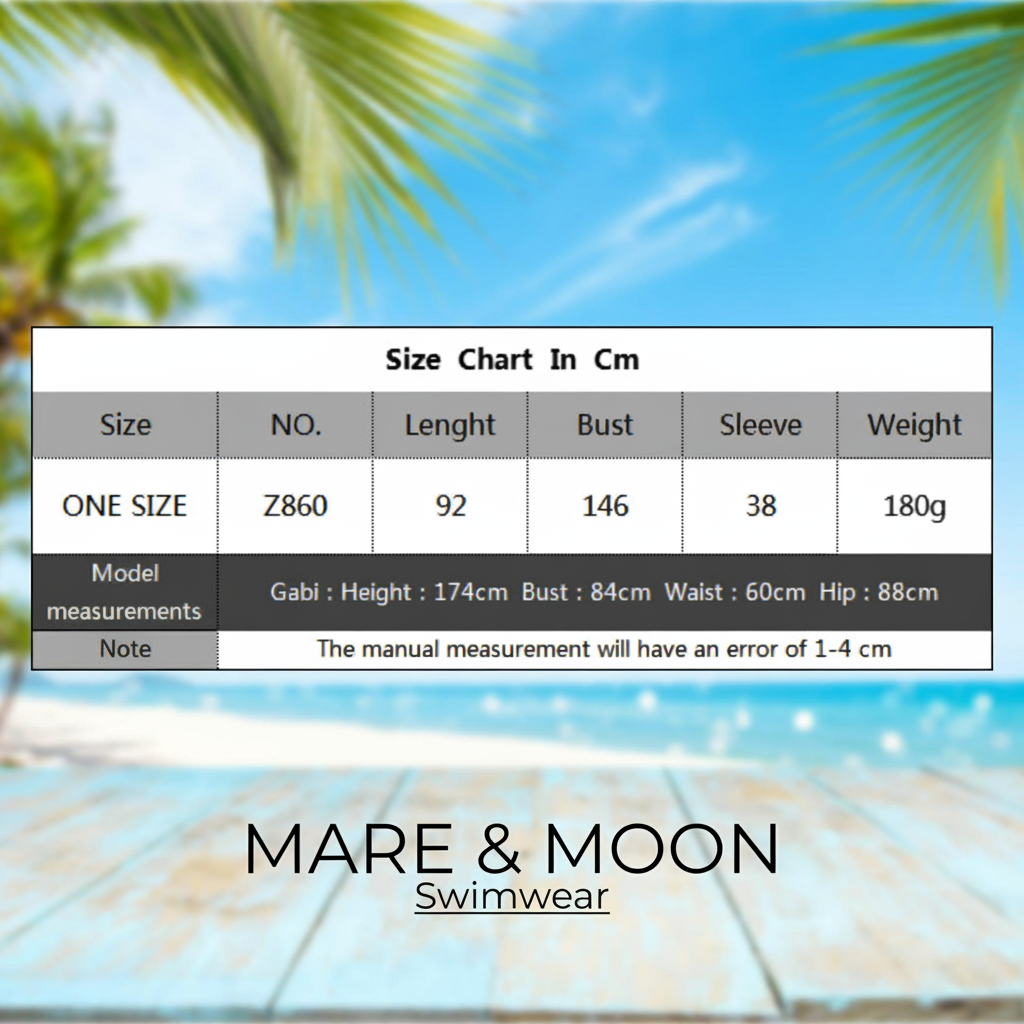 Professional size chart