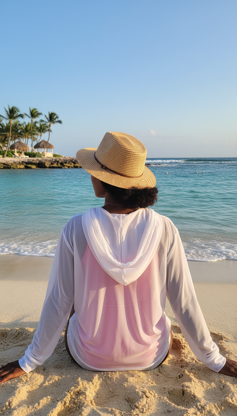 Chic White Mesh Hoodie Cover Up for Bikini & Swimwear