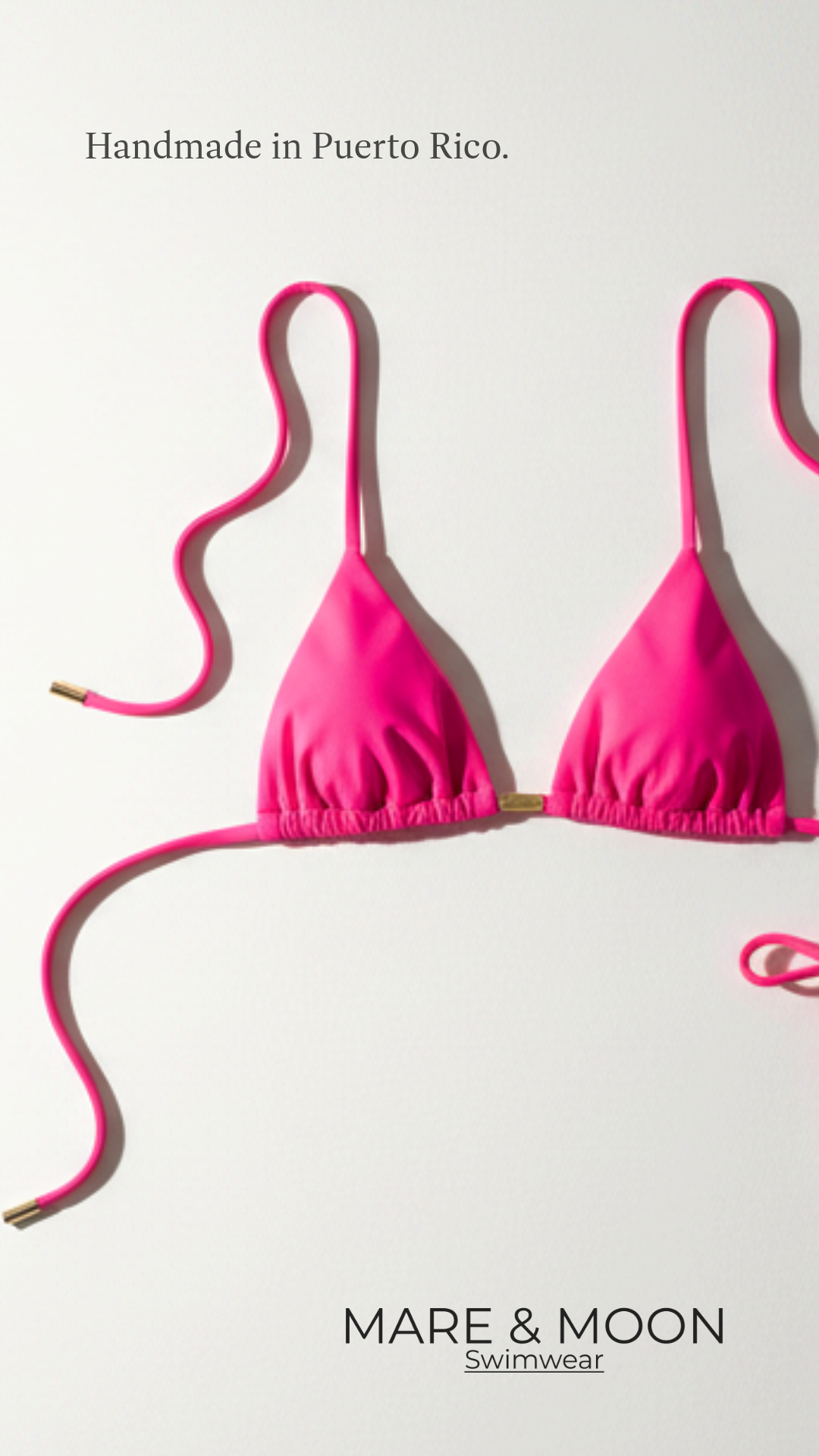 Triangle Bikini Set – Fuchsia | Handmade in Puerto Rico