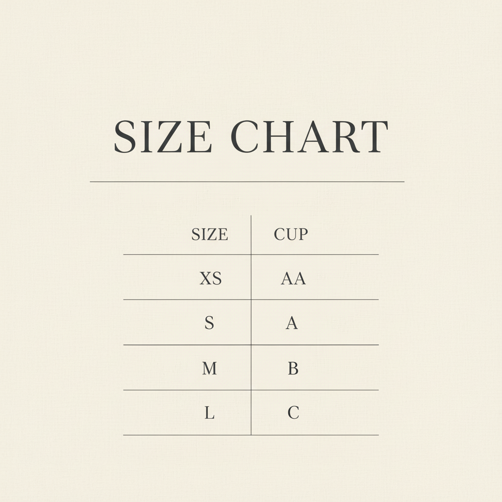 Upscale Editorial Size Chart